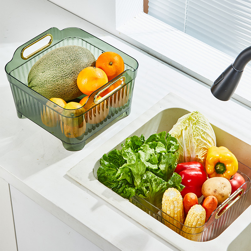 水槽式清洗沥水框(大容量)